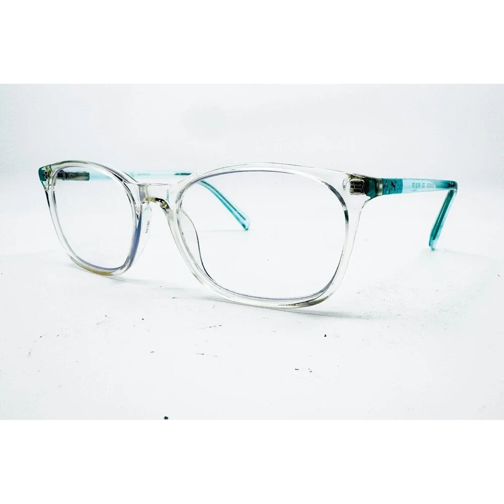 Puma Eyeglasses Frames Kids Clear Teal PJ00490COS 001 49-16-135